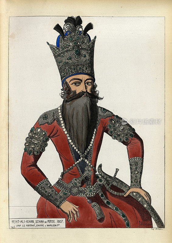 Fath-Ali Shah Qajar，波斯国王，1807年